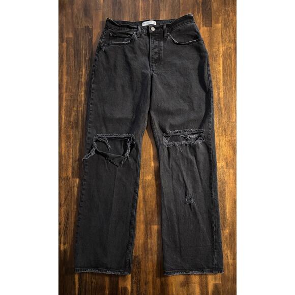 Abercrombie & Fitch Women’s 4 / 27 Jeans 90's Baggy Low Rise Curve Love Denim - Picture 1 of 11
